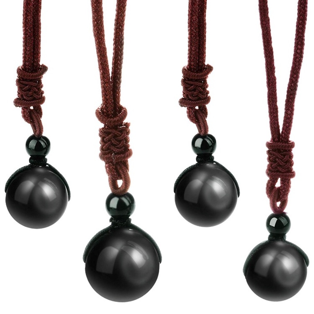 🔥HOT SALE🔥Boho Braided Rainbow Obsidian Necklace - Picture 2 of 7